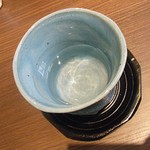 門司港茶寮 - 焼酎・湯割り。（量が少ないのは、呑んだアトの写真だからです。）