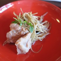 国登録文化財 二木屋 - 箸付け 牛肉と牛蒡のきんぴら 木の芽