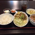 本格中華料理 八福 - スタミナ定食880円+ミニラーメン 100円 外税