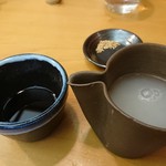 浅草じゅうろく - 蕎麦湯。