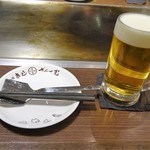 戸田亘のお好み焼 さんて寛 - 生ビール
