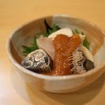 季節料理 よし野 - お通し（あんこう友酢）