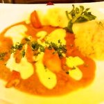 ストロガノフ亭 - 海老とズワイ蟹のストロガノフ　アメリケーヌソース