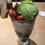 エスタシオンカフェ 京都 - こだわり抹茶パフェ