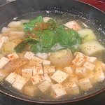 天ぷら亭 - 下仁田ねぎと豆腐