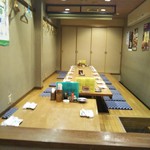 やき鳥三太郎 - 掘りごたつ席(2017年12月29日撮影)