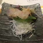 魚や一丁 - ヒラメ昆布締め刺し