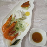 錦霞樓 - 天然カラスミ、海老の塩味水煮