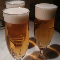 過門香 銀座本店 - ビールのグラスも美しい(*´ω｀*)