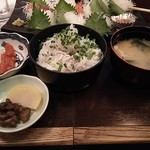 Shouya - 定食部分に明太子をプラスしました