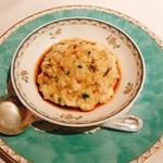 蜀江 - 海老すり身入り豆腐の蒸し物