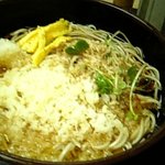 Soba Saku - 冷やしタヌキそば〆450也。