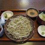 ふくや - 「ざるそば　￥600」と「とろろ丼　￥150」