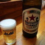 立ち飲みコーナー - サッポロラガービール(大瓶)