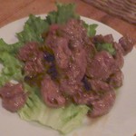 Bistro ひつじや - シルクロードの肉炒め910円