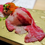 居酒屋 ニクヤウサギ - 有田牛炙り握り寿司