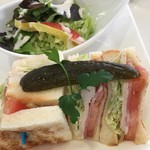 タカノフルーツパーラー - セレクトパフェランチのクラブハウスサンドイッチ