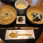 Cafe 茶洒 kanetanaka - 筍ごはん・ジャージャー麺（1050円）