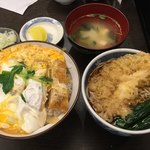 やぶ屋 - かつ丼と半てんそば