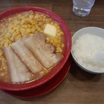 みそ吟 - 味噌バターコーンラーメンセット＋チャーシュー（１３５０円）