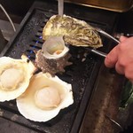 姫路 海味焼 酒場 〇上水産 - 店長に調理してもらってます