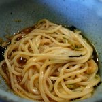 釜上げうどん 二葉 - おろしうどん　完全にまぜまぜ