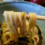 釜上げうどん 二葉 - おろしうどん（冷）　食べる