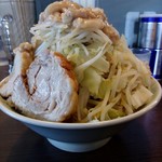 かじろうramen7 - ラーメン小、野菜ましまし、あぶらましまし、にんにくまし