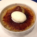シェ・ムラ - マロンのクレームブリュレ、バニラアイス