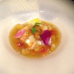 シェ・ムラ - ホワイトアスパラのブランマンジュ