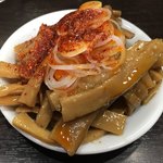 中華そば べんてん - ビールのお通し