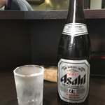 中華そば べんてん - 「ビール 中（お通し付）」550円