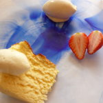 ラ・リューン - チーズスフレとノワゼットのアイスクリーム