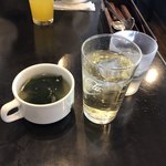 カフェレストラン　ガリーン - スープバーのスープ・ドリンクバーの白ブドウジュース