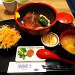 鯖カツ丼定食+サラダ