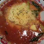 太陽のトマト麺 - 太陽のチーズラーメン￥８００