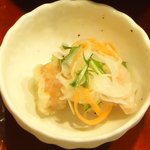 うどん工房悠々 - 魚の南蛮漬け　※魚はアジかな？　※2011年5月