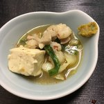 牛もつ鍋 川端 - 柚子胡椒と共に