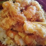 天ぷらいちかわ - ヤバイ位の海老の量！