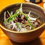 露石 - ふぐ皮湯引き