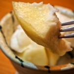 露石 - アップルシャーベットの中に洋梨