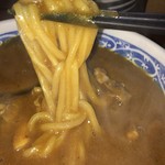 鹿児島うどん - カレーうどん麺アップ