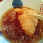 天ぷらいちかわ - つゆと塩とで両方頂く…