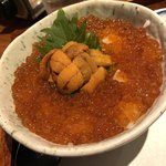 函三郎 - ウニイクラ丼