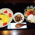 海人酒房 - 沖縄そばとタコライス定食￥９９０