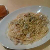 銀座イタリアン Fabi's  - Fabi's　スモーク若鶏と竹の子のクリームソーススパゲティ