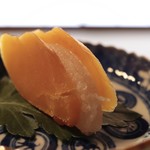 瓢亭 - 温カラスミ大根