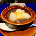 野嵯和 - 干し鮑と今市蕪 葛仕立て