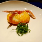 野嵯和 - 裏ごしした雲丹をまとった手長海老