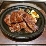 ぼて茶屋 - 【2018.1.4(木)】牛ステーキランチご飯セット(ダブル・240g)1,296円の牛ステーキ